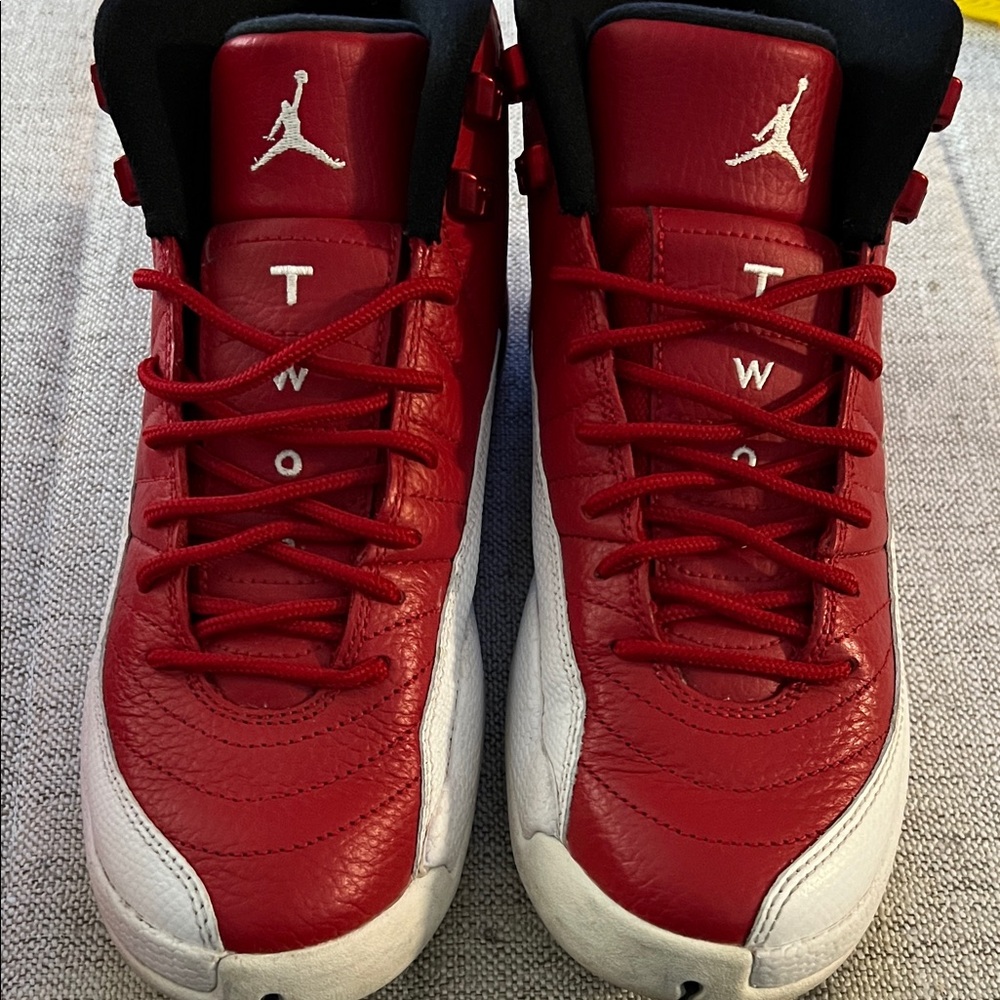 Jordan 12 Retro “Gym Red” Red and White Sneakers
